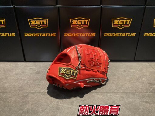 ZETT 日本進口 Prostatus 棒壘手套 頂級硬式 日本製 關節棋盤格 源田壯亮型 紅/棕 BPROG560