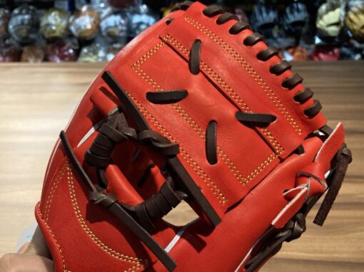 SSK 進 Proedge 頂級硬式 接球手套 內野單片 紅/棕 5L PEK3455L22-3240：圖片 5