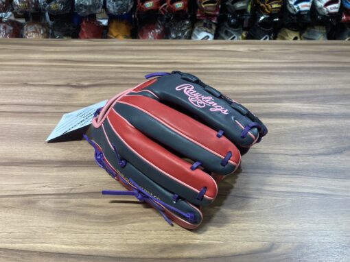 Rawlings Soft HOH 接球手套 棋盤 深藍/紅 11.75" 反 GS2FHDKM5-NSC-RH：圖片 3