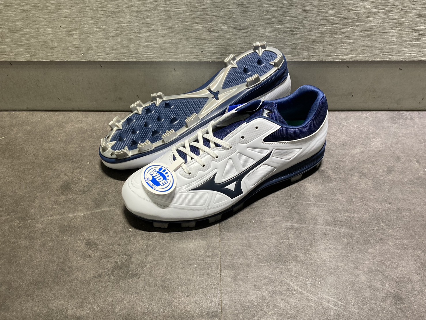 Mizuno Lightrevo Buddy ∞ 棒壘膠釘鞋白/深藍11GP232114 - 熱火體育