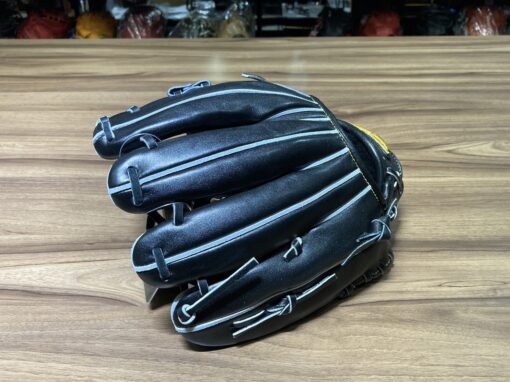 Mizuno Pro Haga 接球手套  硬式 十字II  亮黑  1AJGH21143-M09：圖片 3