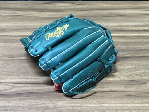 Rawlings R9 接球手套 少年用 棋盤 綠 10.5" GJ4R9BFM-DGRN：圖片 3