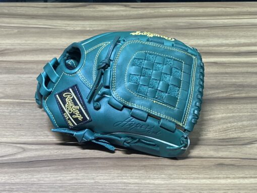 Rawlings R9 接球手套 少年用 棋盤 綠 10.5" GJ4R9BFM-DGRN：圖片 2