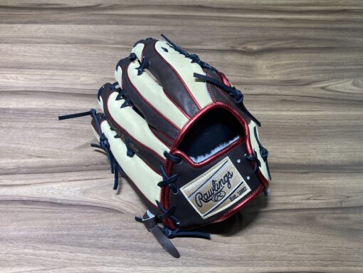 Rawlings HOH PE Wiz 接球手套 T網 巧克力/駝 12.5" GR4HW2CB88MG-CHOCAM：圖片 4