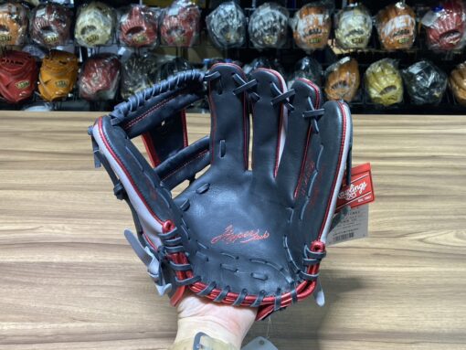 Rawlings HT 接球手套 工字 黑/灰 11.25" GR4HTCN62-BGRY：圖片 5