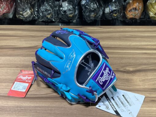 Rawlings HT 接球手套 密網 深藍/薄荷綠 11.75" GR4HTCN55W-NMGRN：圖片 4