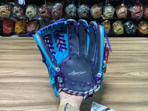 Rawlings HT 接球手套 密網 深藍/薄荷綠 11.75" GR4HTCN55W-NMGRN：圖片 5