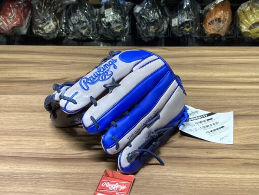 Rawlings HT 接球手套 T網 灰/寶藍 12.75" GR4HTCY719-GRYRY：圖片 3