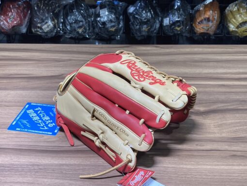 Rawlings HT 接球手套 T網 紅/駝 12.75" 反 GR4HTCY719-SCCAM-RH：圖片 3
