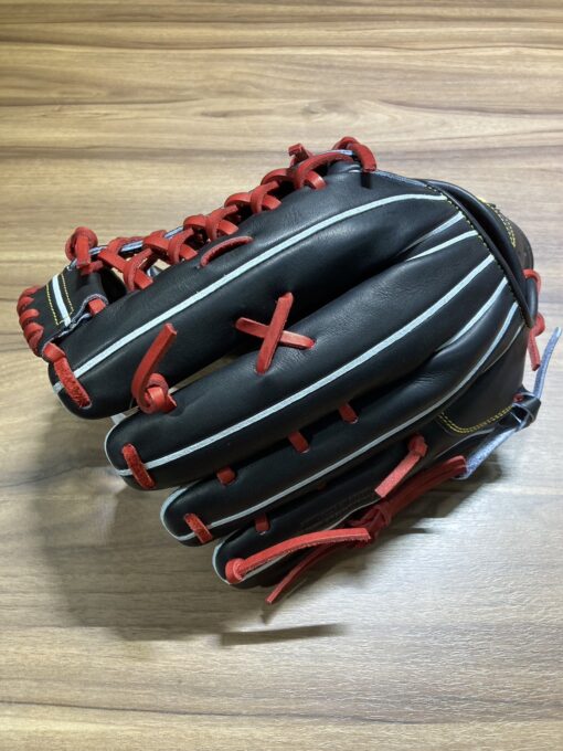 SSK 進 Proedge 頂級硬式 24F 接球手套 T網 黑/酒紅 8L PEK87424F-9048：圖片 4