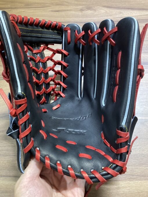 SSK 進 Proedge 頂級硬式 24F 接球手套 T網 黑/酒紅 8L PEK87424F-9048：圖片 6